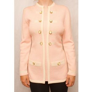 Pink and Creme vintage Holt Renfrew sweater dress